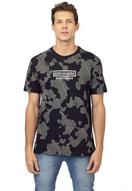 Camiseta Ecko Estampada Preta - Marca Ecko