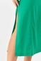 Vestido Midi PKS Com Fendas Linho Verde - Marca PKS