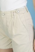 Shorts Sarja com Detalhe Bege 38 Gazzy - Marca Gazzy