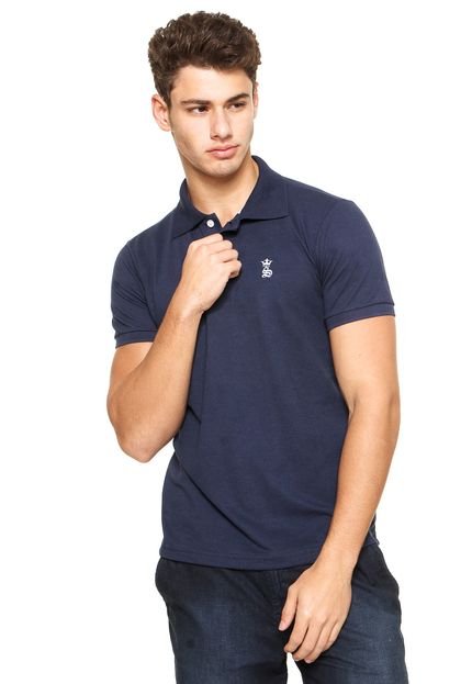 Camisa Polo Squadrow Slim Azul - Marca Squadrow