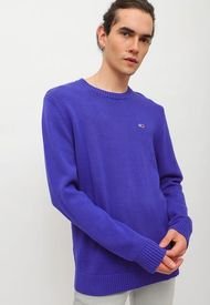 Sweater Tommy Jeans Azul - Calce Regular
