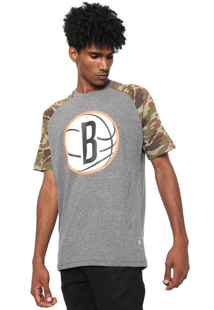 Camiseta NBA Brooklyn Nets Cinza - Marca NBA