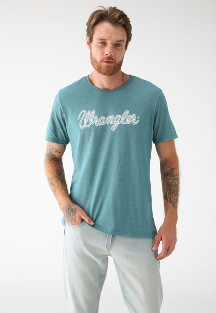 Camiseta Wrangler Reta Básica Verde - Marca Wrangler