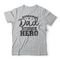 Camiseta Dad Hero - Mescla Cinza - Marca Studio Geek 