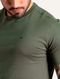 Camiseta Calvin Klein Masculina Meia Malha Basica CK Verde Militar - Marca Calvin Klein