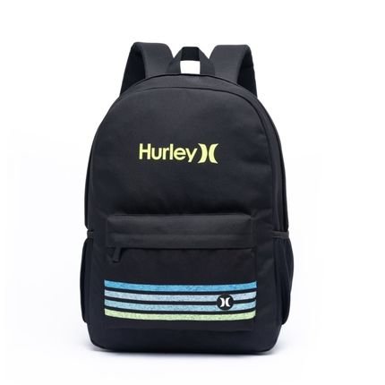 Mochila Escolar Hurley Impermeável Bolsa Masculina Resistente Preto - Marca Hurley