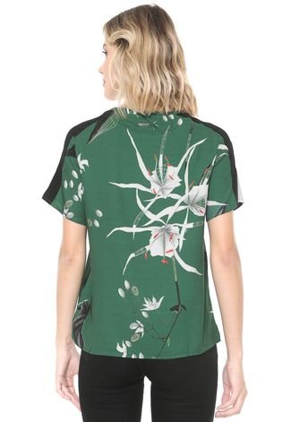 Camiseta Forum Floral Verde/Preta