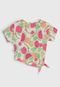 Camiseta Hering Kids Infantil Frutas Rosa/Verde - Marca Hering Kids