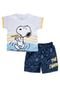 Conjunto Elian Snoopy Champion Azul - Marca Elian