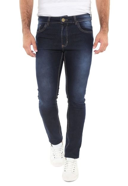Calça Jeans Mr Kitsch Slim Pespontos Azul - Marca MR. KITSCH