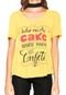 Camiseta It's & Co Cake Amarela - Marca Its & Co
