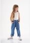 Calça Infantil Clochard em Jeans Up Baby Azul Marinho - Marca Up Baby