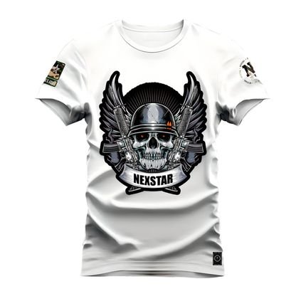 Camiseta Plus Size Algodão Premium Confortável Elite Nexstar  - Branco - Marca Nexstar