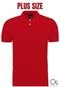 Camisa Polo Plus Size Ogochi Basica Vermelho - Marca Ogochi