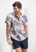 Camisa Verano Flamê Masculina Natural Essendi Bege - Marca Essendi