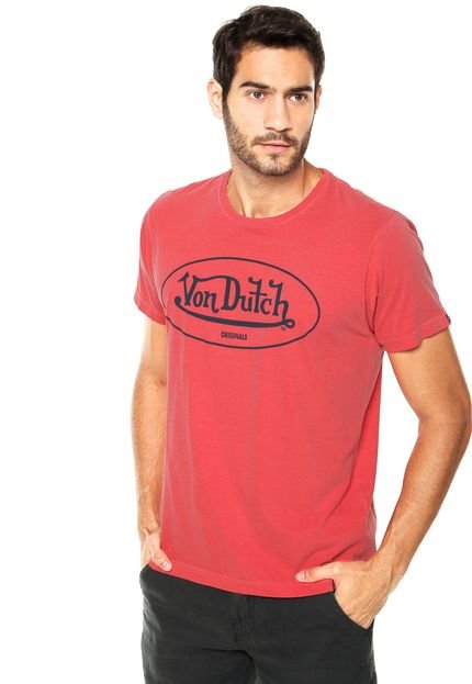 Camiseta Von Dutch Logo Vermelha - Marca Von Dutch 