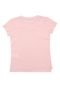 Blusa Acostamento Menina Logo Rosa - Marca Acostamento