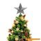 Estrela Ponteira de Árvore de Natal Prata 15cm - Casambiente - Marca Casa Ambiente