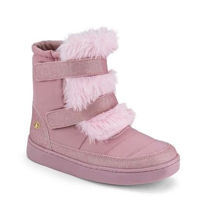 Bota Infantil Feminina Cano Médio Rosa Bibi Urban Boots 23 - Marca Calçados Bibi