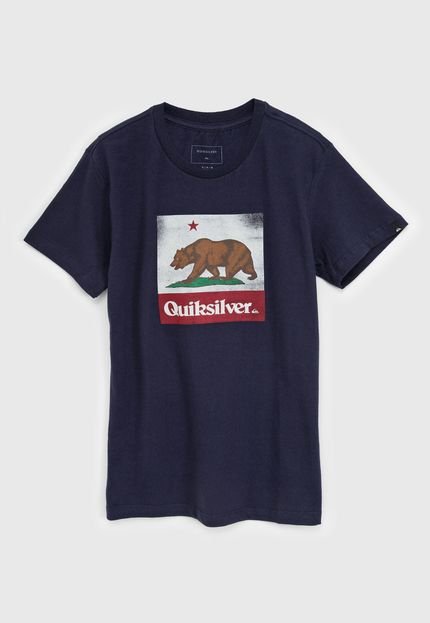 Camiseta Quiksilver Infantil Urso Azul-Marinho - Marca Quiksilver