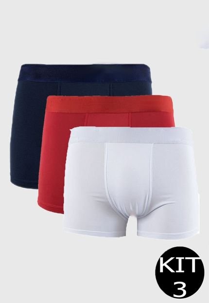 Kit 3 Cueca Boxer Mood Modas Underwear Algodão 052 - Marca MOOD MODAS