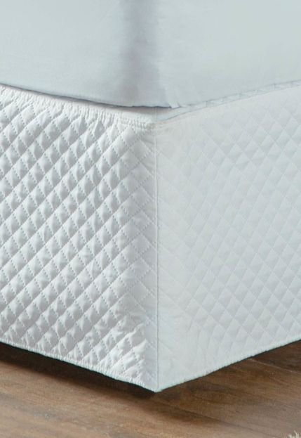 Saia Queen Para Cama Box Basic - Branco - Marca Casa Modelo Enxovais
