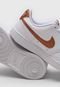 Tênis Nike Sportswear Court Vision Low Branco/Cobre - Marca Nike Sportswear