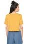 Camiseta Cropped Acrobat Empoderada Julho Amarela - Marca Acrobat