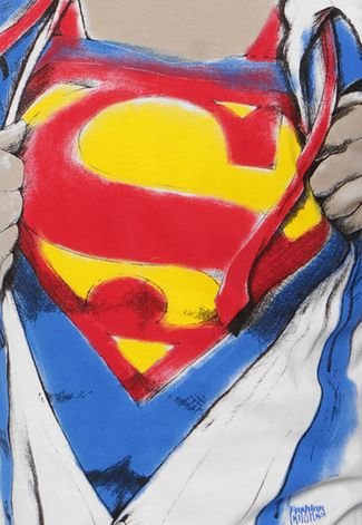 Camiseta Fashion Comics Superman Branca