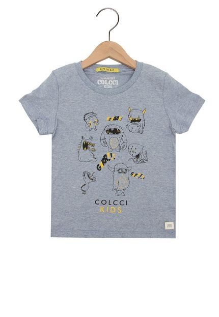 Camiseta Colcci Kids Monstros Azul - Marca Colcci Kids