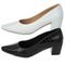 Kit 2 Pares Sapatos Scarpin Donatella Shoes Bico Fino Confort Preto Croco e Branco Croco - Marca Monte Shoes