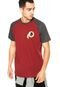 Camiseta New Era Blazon Washington Redskins NFL Vinho - Marca New Era