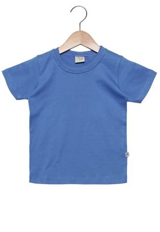 Camiseta Manga Curta Have Fun Lisa Infantil Azul