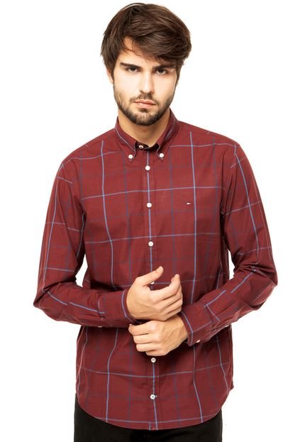 Camisa Tommy Hilfiger Vinho - Marca Tommy Hilfiger