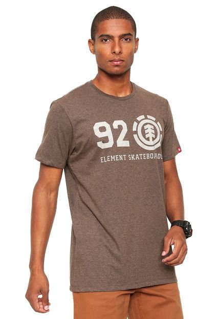 Camiseta Element Estampada Marrom - Marca Element