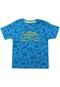 Camiseta Trick Menino Escrita Azul - Marca Trick