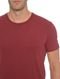 Camiseta Ellus Masculina Cotton Fine Classic Logo Mescla Vermelha - Marca Ellus