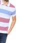 Camisa Polo Tommy Hilfiger Slim Fit Branca/Azul/Vermelha - Marca Tommy Hilfiger