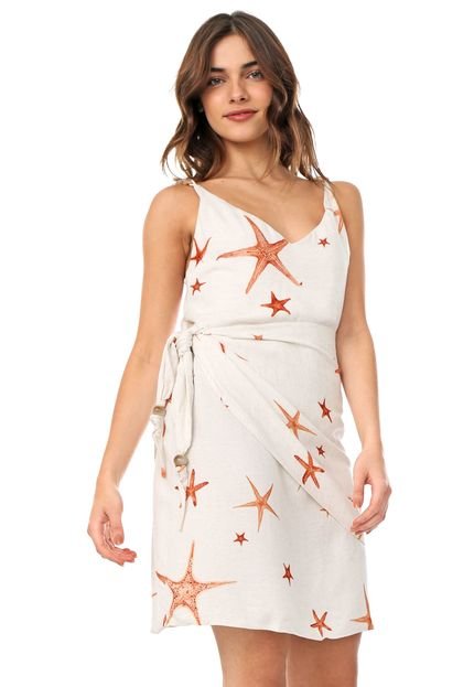Vestido Lez a Lez Curto Starfish Off-white - Marca Lez a Lez