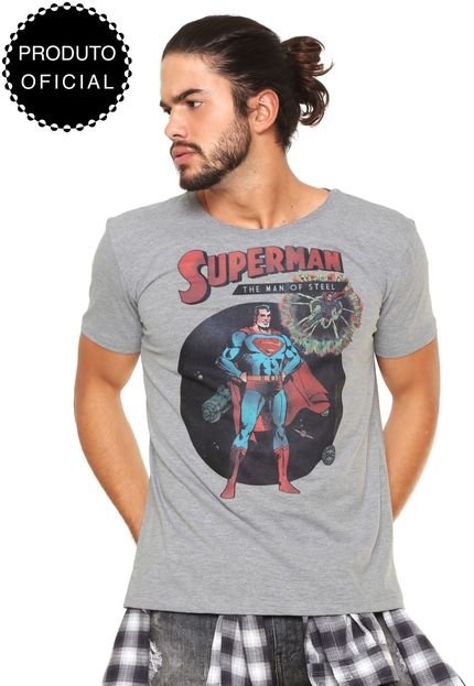 Camiseta bandUP! Superman Cinza - Marca bandUP!