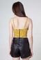 Top Cropped Dress To Bananas Amarelo - Marca Dress to
