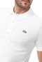 Camisa Polo Lacoste L!VE Slim No Gender Logo Branca - Marca Lacoste