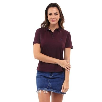 Camisa Polo Feminina Manga Curta Piquet Dia a Dia - Marca John Pull