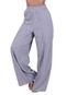 Calça Feminina Wide Leg Pantalona Cintura Alta com Bolso de Moletinho Inverno Cinza - Marca TERRA E MAR MODAS