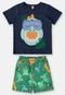 Pijama de Verão Infantil Masculino Up Baby Azul - Marca Up Baby