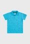 Camisa Polo Kamylus Infantil Bichos Azul - Marca Kamylus