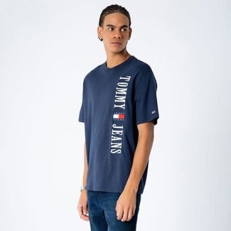 Camiseta Tommy Jeans Skater Logo - Marinho