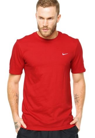 Camiseta Nike Sportswear Embroid Swoosh Vermelha