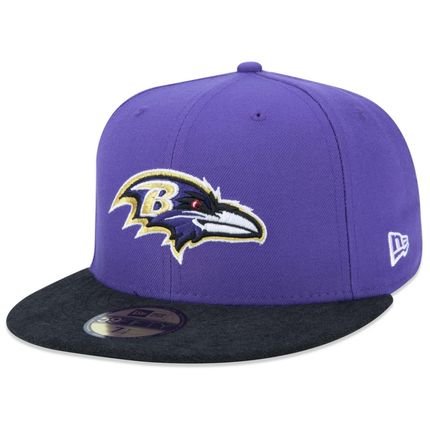 Boné New Era 59FIFTY NFL Baltimore Ravens Core Fitted Aba Reta - Marca New Era