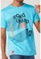 Camiseta Ecko Estampada Azul - Marca Ecko